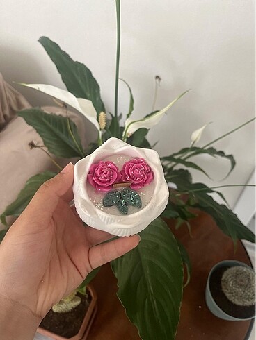 Lotus çiçek kokulu mum
