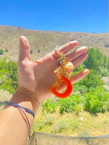 Üçlü charm anahtarlık