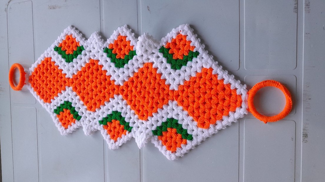 Çiçek Desenli Çok Renkli Banyo lifi - Görsel 2