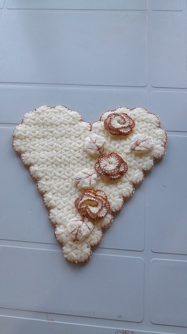 Çiçek Detaylı El Örgüsü banyo lifi - Görsel 3