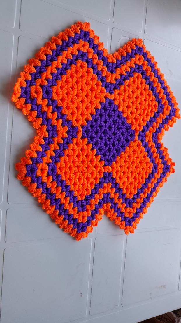 Kırmızı Beyaz Örgü Banyo lifi - Görsel 2