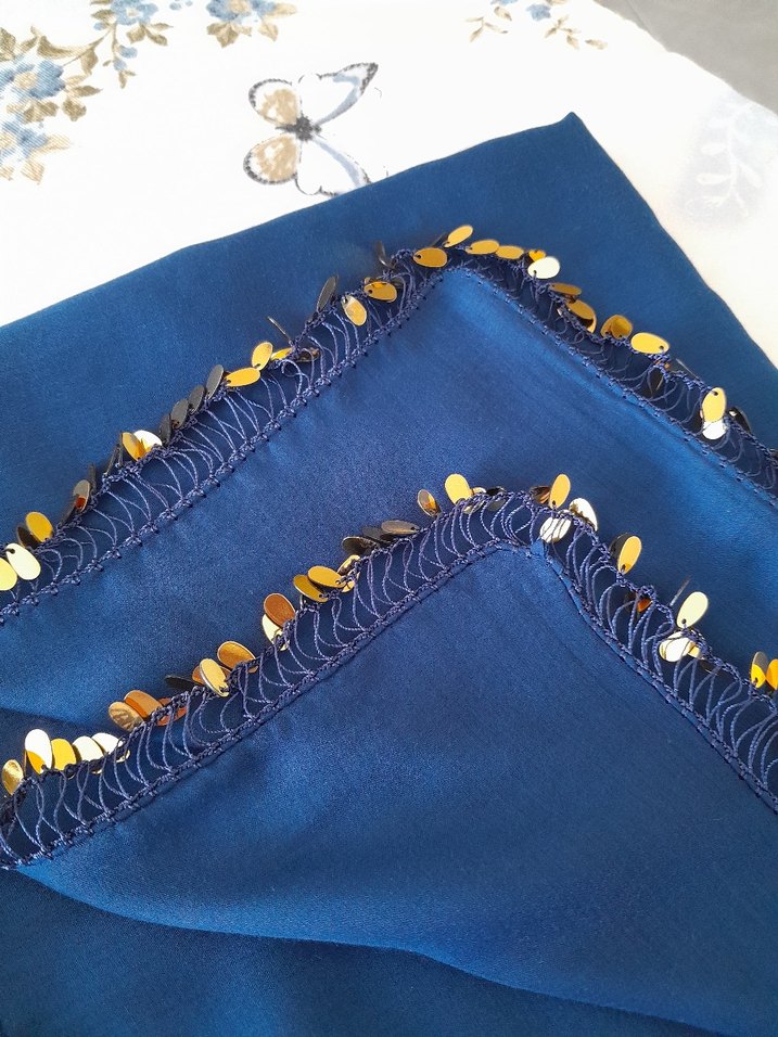 Mavi yazma sarı pullu - Görsel 2