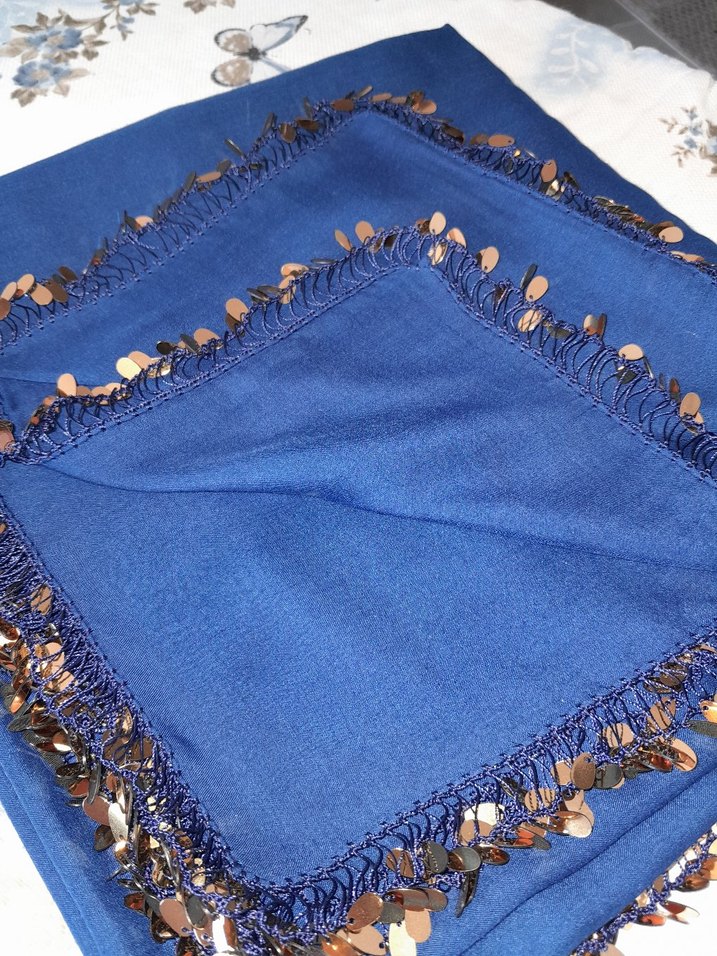 Mavi yazma sarı pullu - Görsel 4