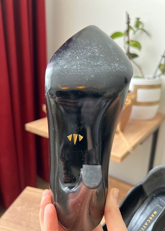 Siyah Stiletto 37 numara - Görsel 3