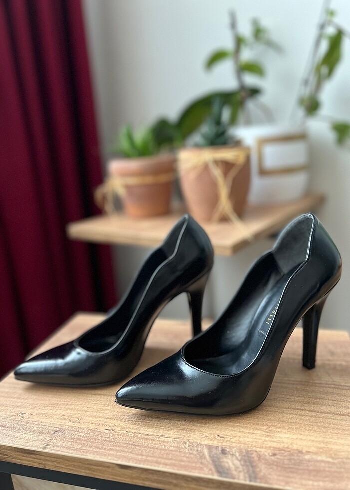 Siyah Stiletto 37 numara - Görsel 4