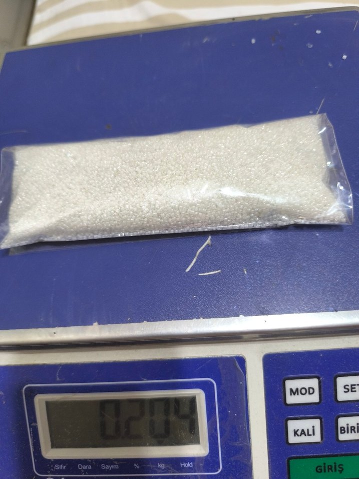 kum boncuk beyaz parlak - Görsel 2