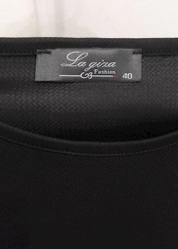 Siyah Kadın Uzun Kollu Tunik pullu - Görsel 2