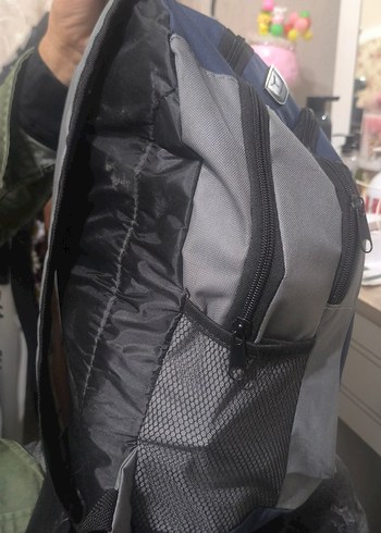 Bosch Baskılı Mavi Gri Erkek Sırt Çantası orjinal - Görsel 4