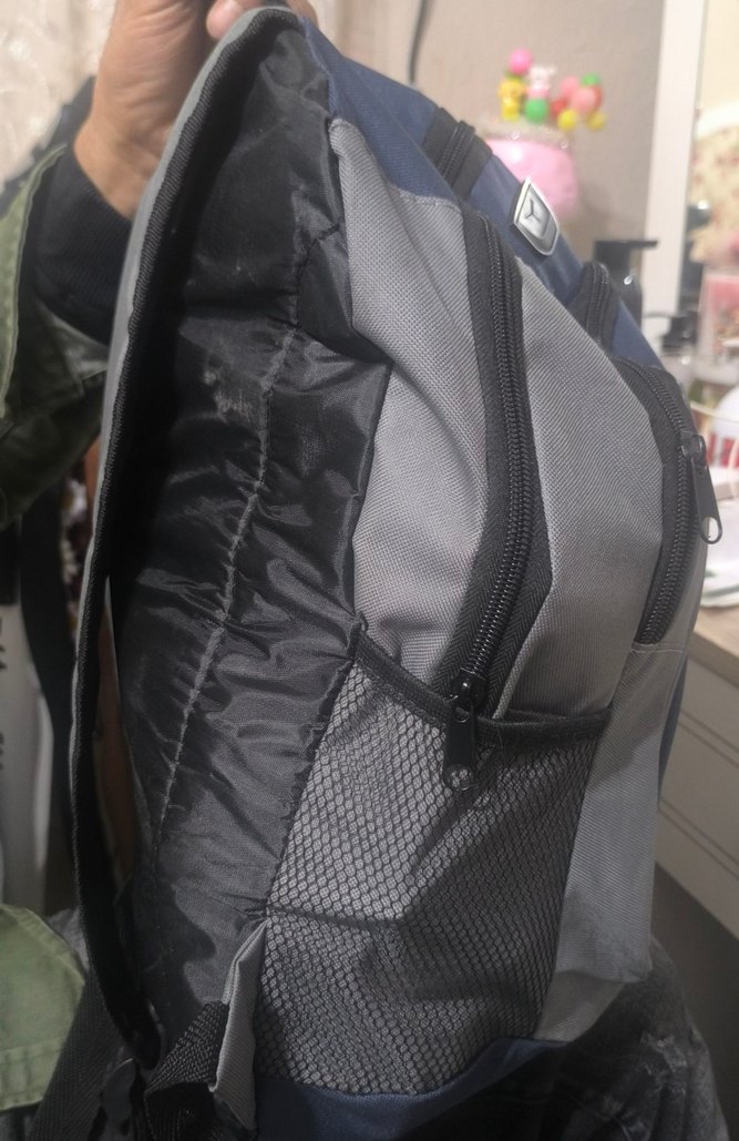 Bosch Baskılı Mavi Gri Erkek Sırt Çantası orjinal - Görsel 4