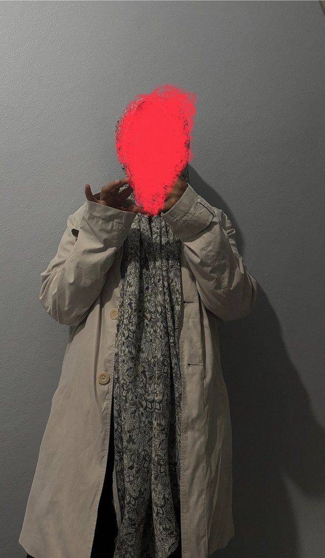 Gri Midi Kadın Trençkot - Görsel 2