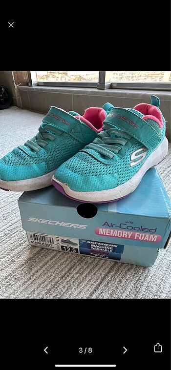 Skechers 29 numara çok az giyildi