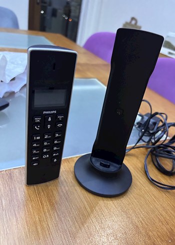Philips Siyah Kablosuz Telefon - Görsel 3