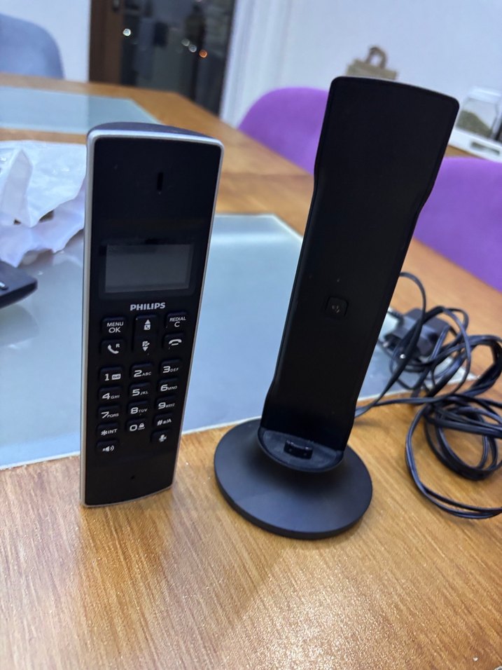 Philips Siyah Kablosuz Telefon - Görsel 3