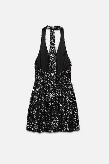Zara ZARA BALON PULLU ELBİSE