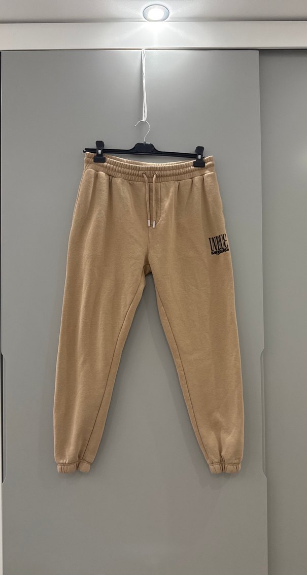 Bej Kadın Rahat Kesim Sweatpant - Görsel 3