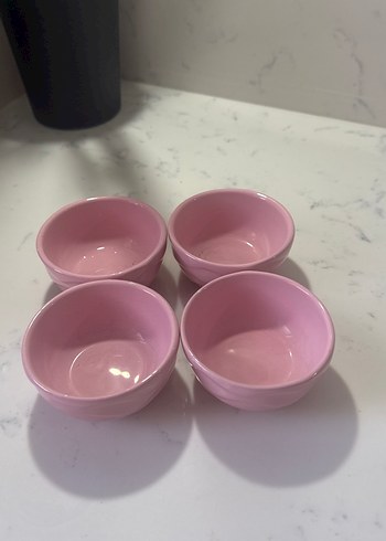 Pastel Pembe Seramik Kase Seti - Görsel 3