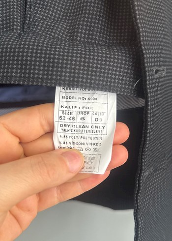 Düğmeli Erkek Siyah Midi Yelek ve pantolon - Görsel 6