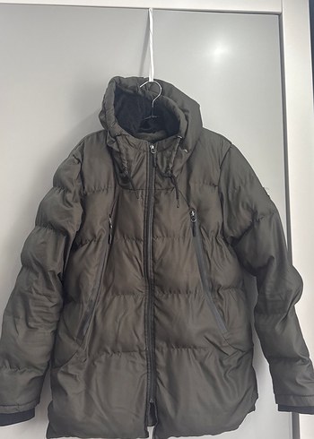 Gri Kadın Fermuarlı Kışlık Mont - Görsel 2