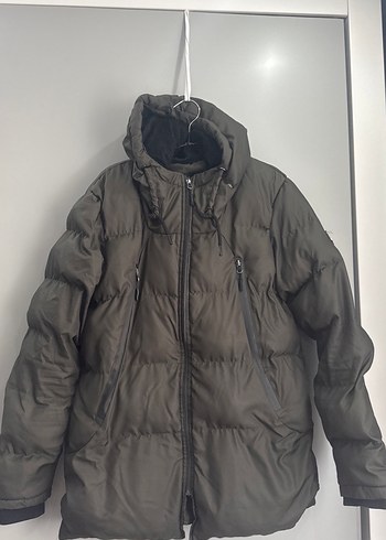 Gri Kadın Fermuarlı Kışlık Mont - Görsel 3