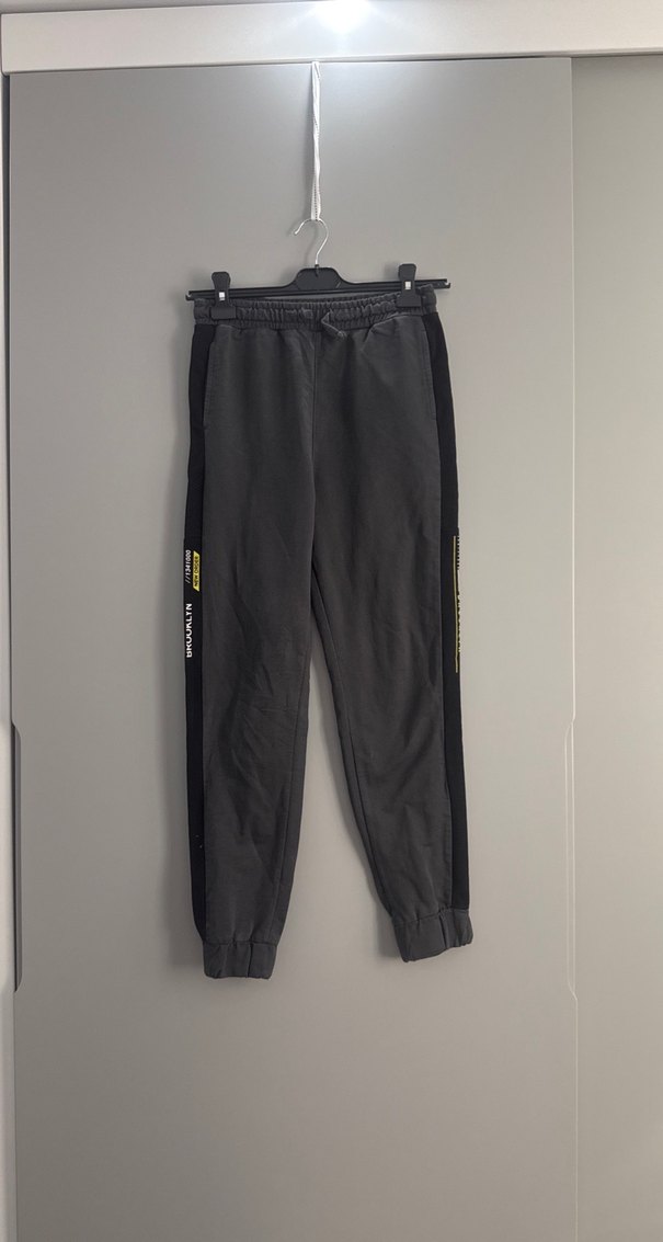 Gri Erkek Rahat Kesim Eşofman Altı - Görsel 4