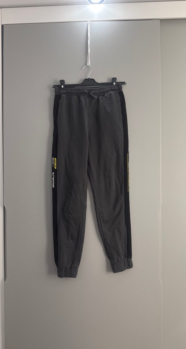 Gri Erkek Rahat Kesim Eşofman Altı - Görsel 3