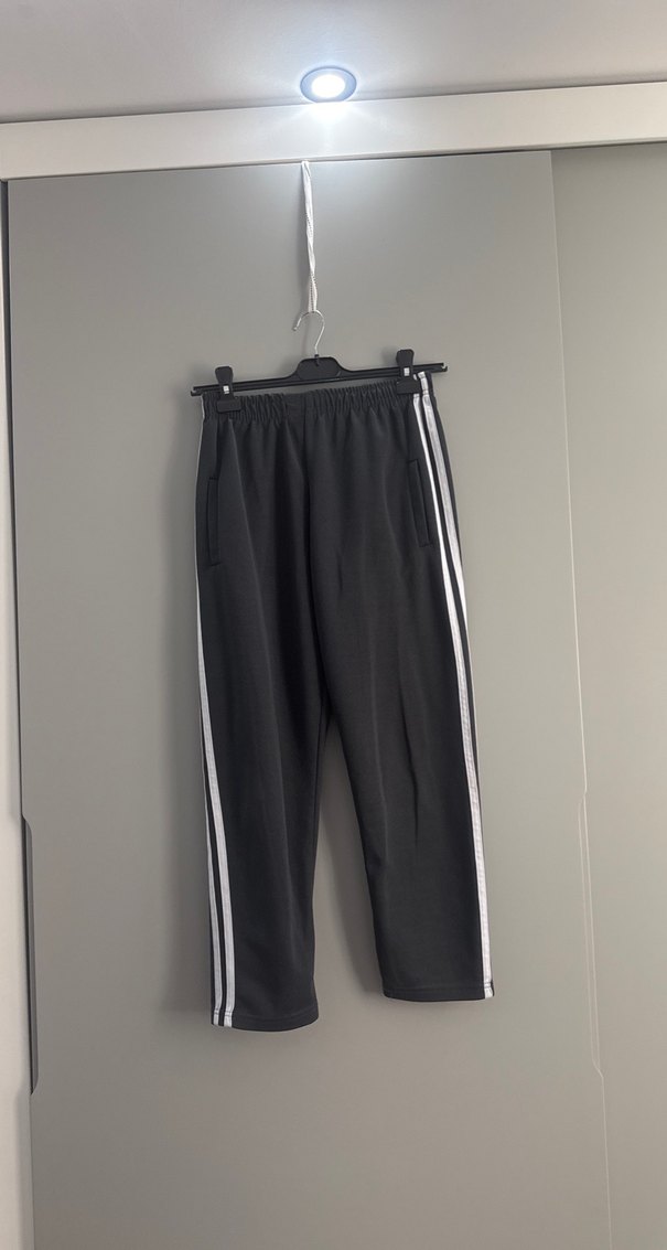 Gri Bel Bantlı Rahat Erkek Eşofman Altı - Görsel 3