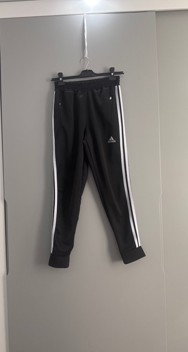 Erkek Siyah Adidas Fermuarlı Eşofman Altı - Görsel 4