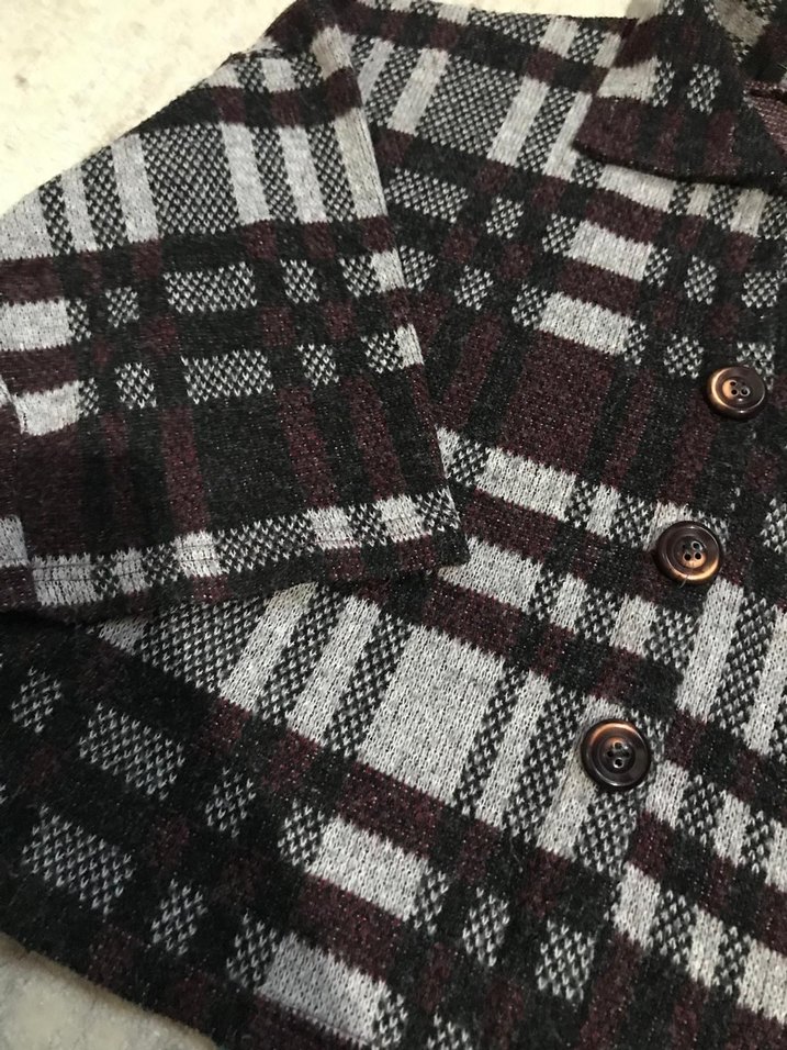 Düğmeli Gri Midi Kaban - Görsel 2