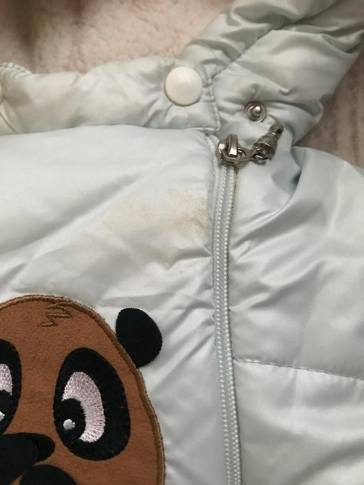 Beyaz Peluş Detaylı Erkek Bebek Kar Tulumu - Görsel 5