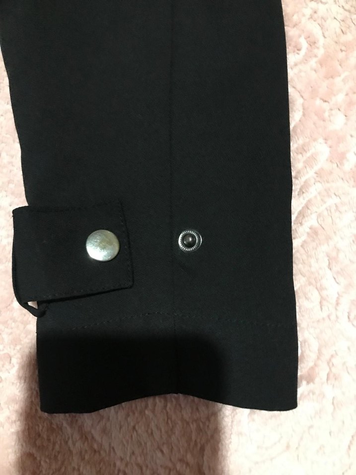 Vero Moda Siyah Uzun Drapeli Trençkot - Görsel 4