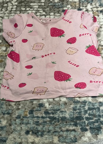 Pembe Baskılı Kız Çocuk Elbisesi - Görsel 4