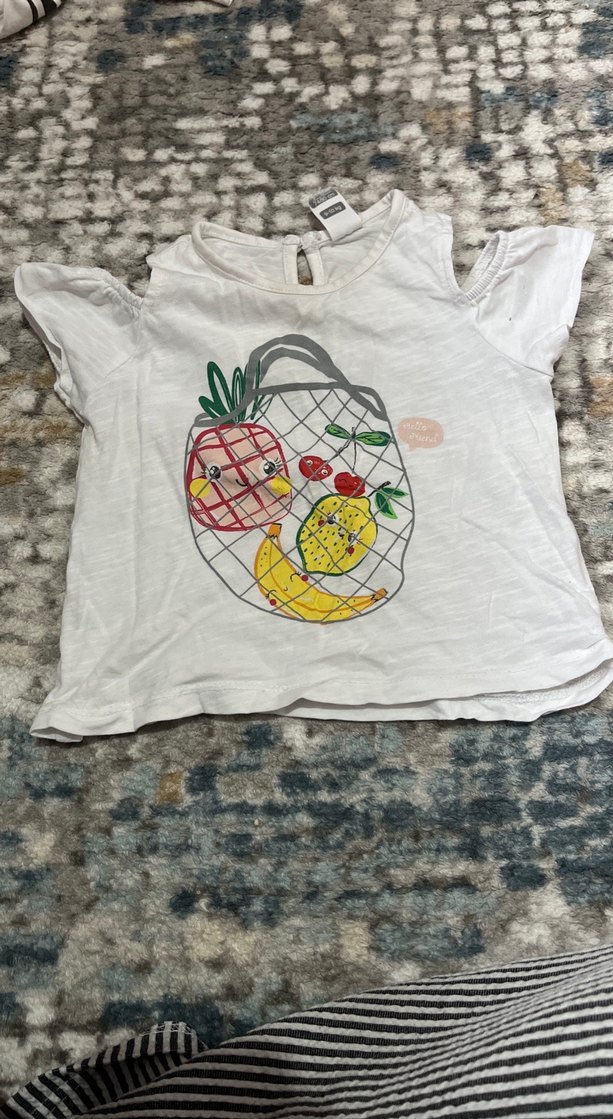 Pembe Baskılı Kız Çocuk Elbisesi - Görsel 3