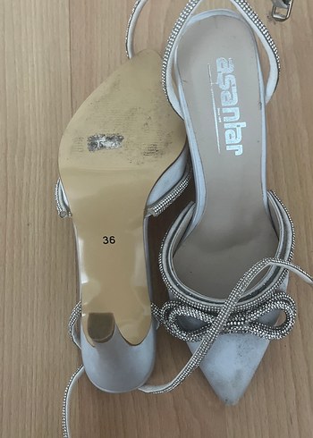 Gri Yılan Desenli Süet Topuklu Kadın Ayakkabı - Görsel 2