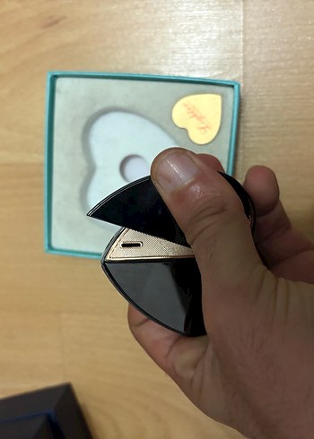 HediyelikŞarjlı kalpli metal lüks çakmak - Görsel 3