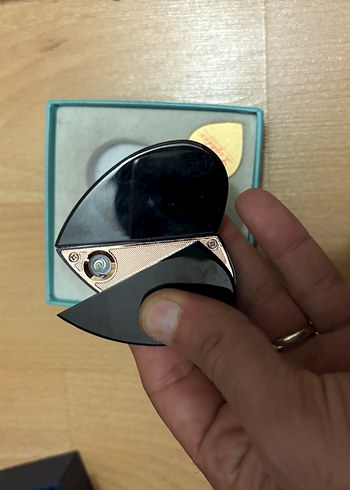 HediyelikŞarjlı kalpli metal lüks çakmak - Görsel 5