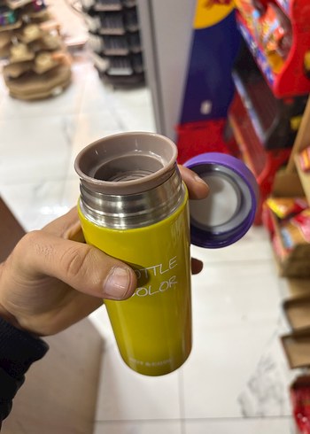 Renkli Sarı  Termos Şişesi - Görsel 2