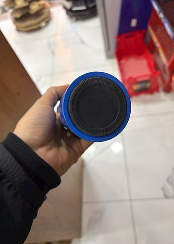 Renkli Termos Şişe Mor Kapaklı - Görsel 4