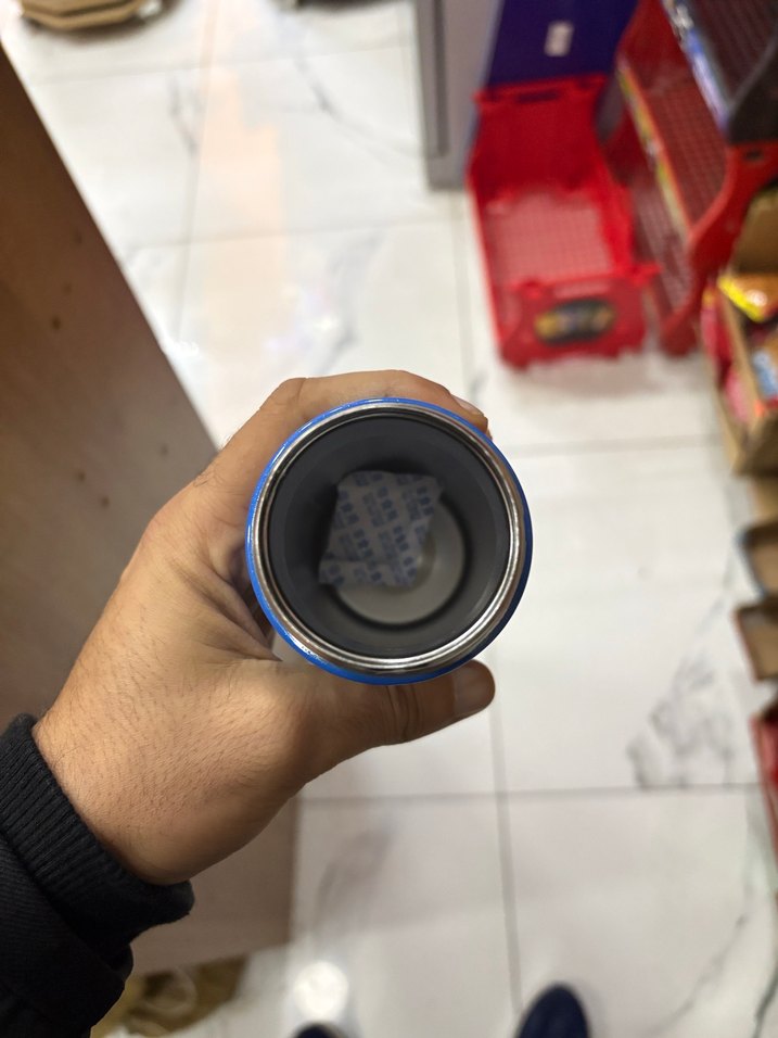 Renkli Termos Şişe Mor Kapaklı - Görsel 3