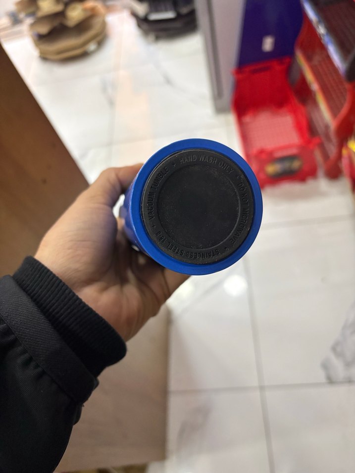 Renkli Termos Şişe Mor Kapaklı - Görsel 4