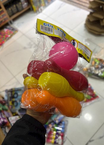 Renkli Plastik Bowling Oyuncağı Seti - Görsel 3