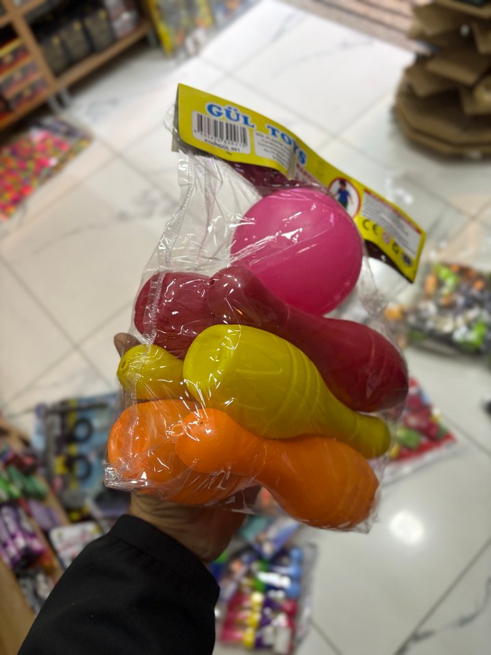 Renkli Plastik Bowling Oyuncağı Seti - Görsel 3