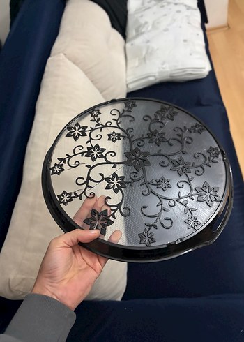 Mutfak tepsi siyah desenli - Görsel 2