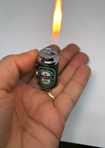 Renkli Yeşil Mini Tutuşlu Çakmak