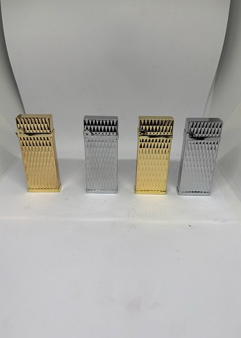 Altın Renkli Parlak Metal Çakmak - Görsel 3