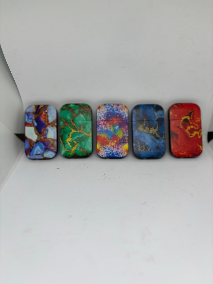 Renkli Taş Desenli Çakmaklar Seti - Görsel 2