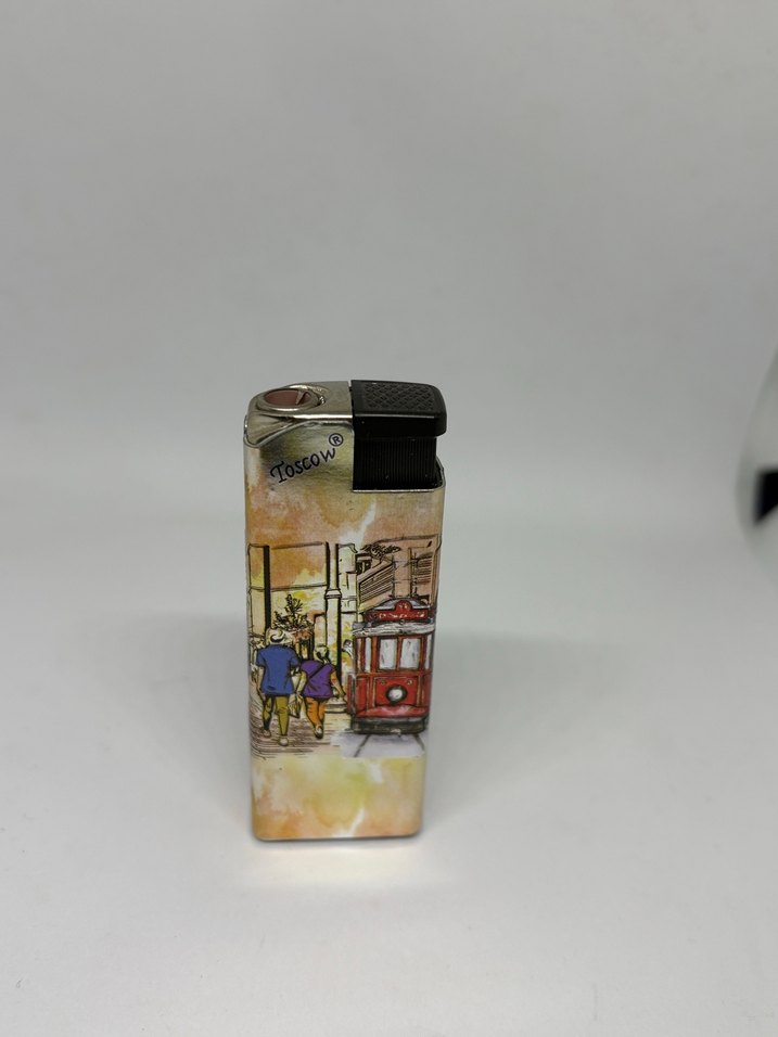 Metal pürmüzlü tasarım çakmak - Görsel 2