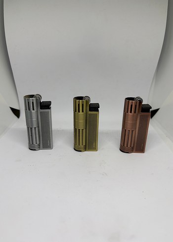 Altın Renk Metal Çakmak - Görsel 3