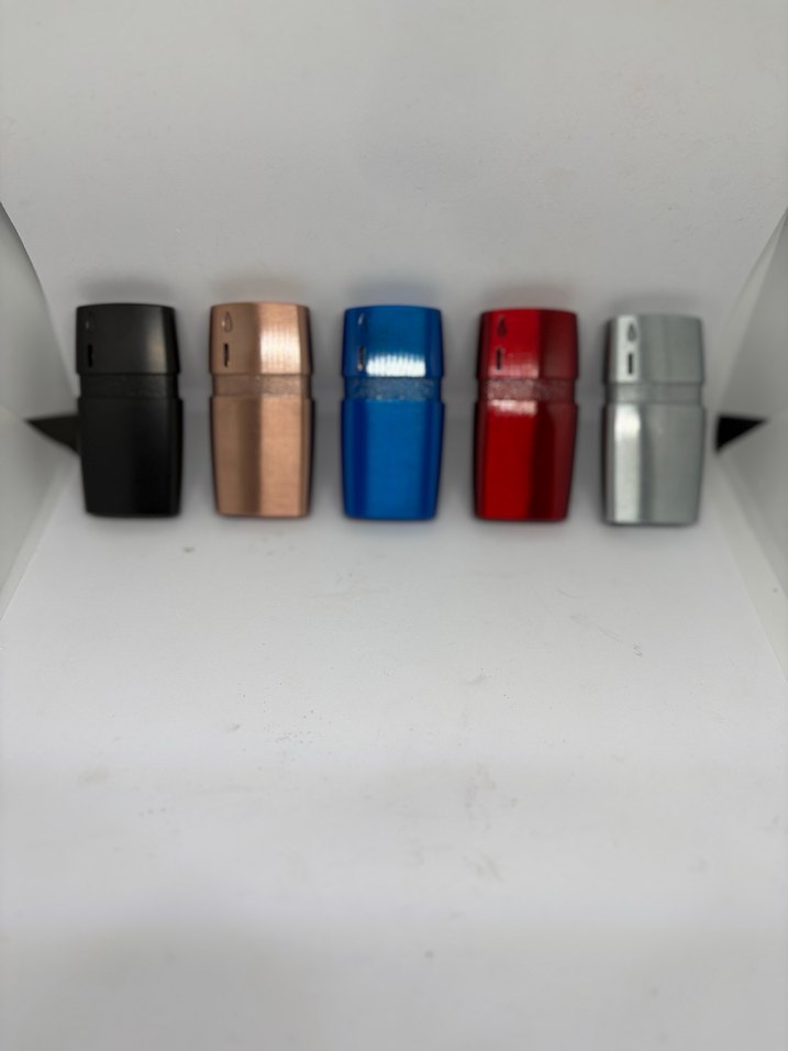 Mavi Metal Rüzgar Geçirmez Çakmak - Görsel 4