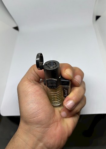 Zenit Çift Alevli Siyah Çakmak - Görsel 4