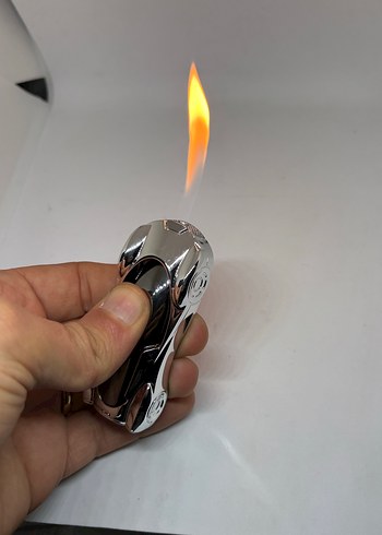 Metal Renkli Alevli Çakmak